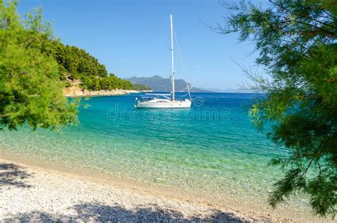 Paradise Beach In Trstenik On Peljesac Peninsula Dalmatia Croatia