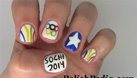 sochi olympic nail art polishpedia nail art nail guide shellac nails beauty website