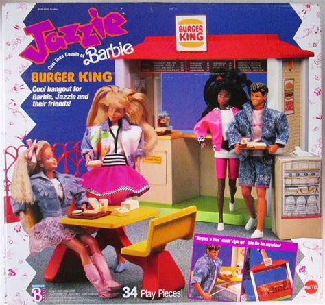 Jazzie Teen Cousin Of Barbie Burger King Playset 1989 New Ebay Barbie Y Ken 1980s Barbie