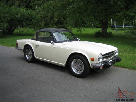 1975 Triumph Tr6 Roadster Old English White Outstanding Restored Car