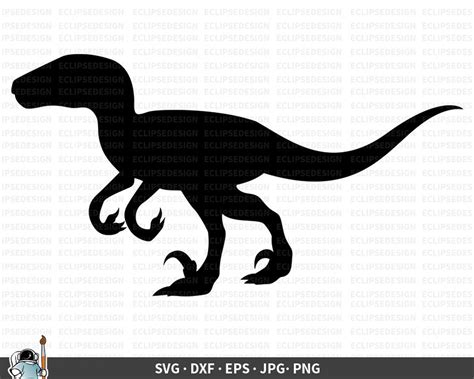 Velociraptor Svg Dinosaur Vector Raptor Clipart Raptor Etsy