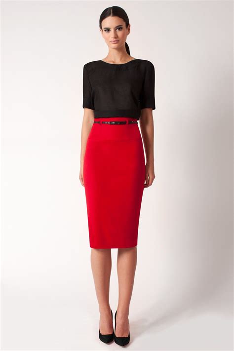Stylish Pencil Skirt Outfit Examples 16 Pencil Skirt Outfits Red