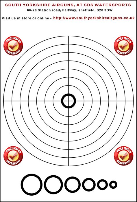 All targets are available as pdf documents and print on standard 8.5 x 11 paper. Our Free Targets