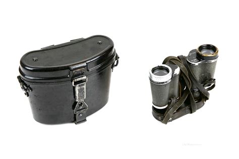 Ww2 Danish Carl Zeiss Jena 6x30 Binoculars In Original Case
