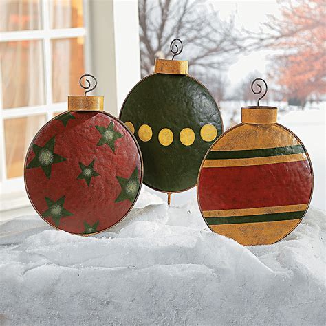 Ornament Yard Stakes Large Christmas Ornaments Outdoor Christmas