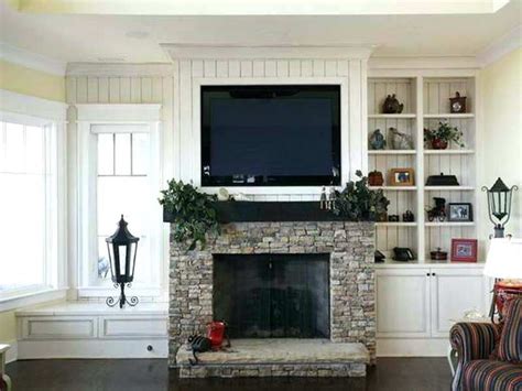 Tv Over Fireplace Ideas Mount Hanging Above Design Flat Screen
