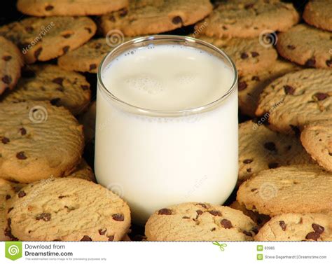 Cookies And Milk Stock Image Image Of Chip Chocolate Cookie 63985