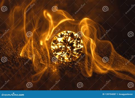 Diamond In Fire Stock Image Image Of Gemstone Jewel 139704087