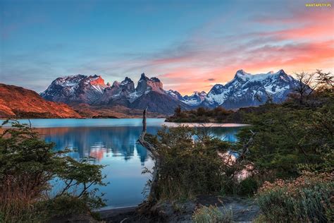 Tapety Zdjęcia Góry Torres Del Paine Szczyty Patagonia Chile