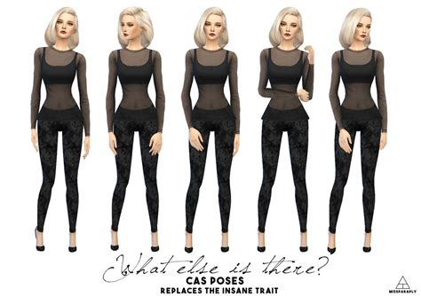 Sims 4 Cas Poses Replaces The Insane Traitthis Package Replaces The