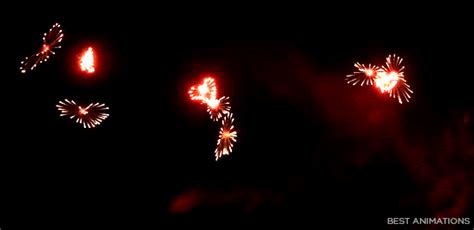 Exploding Fireworks Animated Clipart