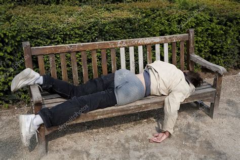 Homeless Man Sleeping Stock Photo By Abcdk