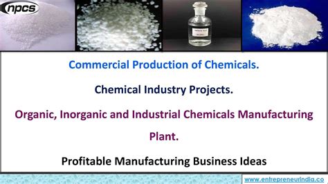 Commercial Production Of Chemicals Chemical Industry Projects Youtube