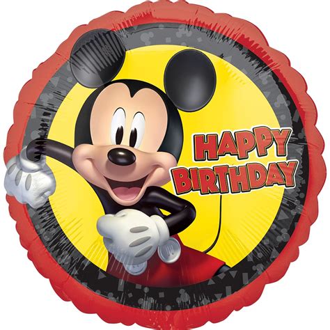 Mickey Mouse Happy Birthday Foil Balloon Party Splendour