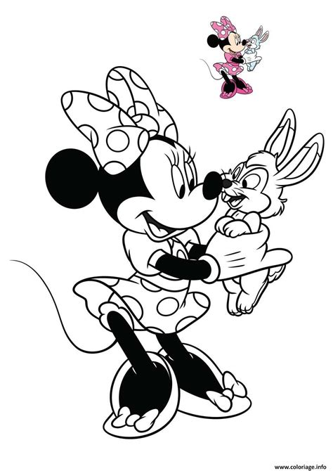 Coloriage Minnie Mouse Souris Anthropomorphe Imprimer Coloriage