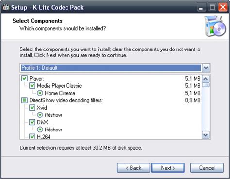 Free package of media player codecs that can improve audio/video playback. K-Lite Codec Pack - Download