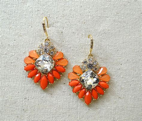 I Found This On Rmcjewelry Com Coral Crystal Earrings Chandelier