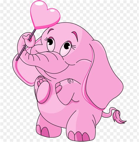 Pink Animated Baby Elephant