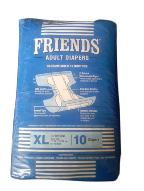 65 pull ups friends adult diapers size xl 10 pieces at rs 295 pack in bengaluru