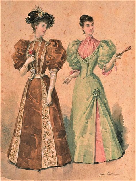 Fashion Plate La Mode Illustree 1894 Victorian Era Fashion 1890s