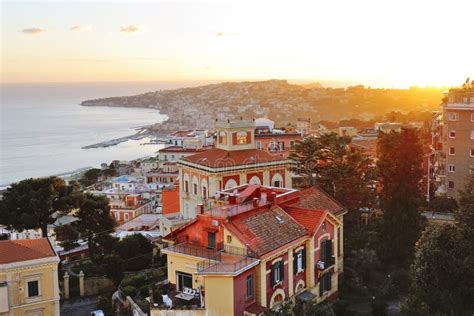 Naples Panoramic View Of Posillipo Hill Italy Stock Photo Image Of