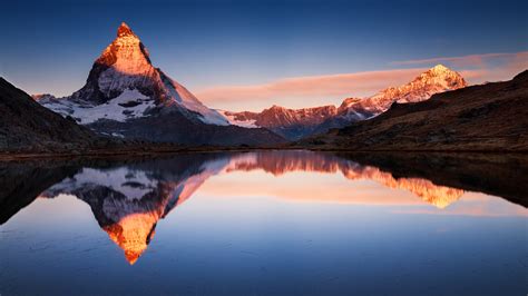 Download 3840x2160 Wallpaper Mountains Reflections Lake Matterhorn