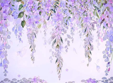 Misty Florals 4 Colours Backdrops Canada