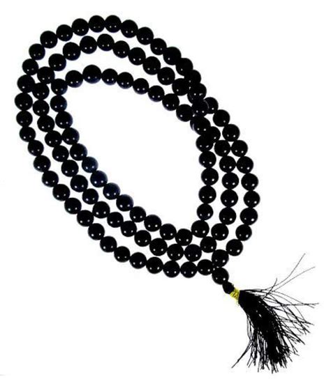 Black Ebony Wood Karungali Kattai Round Beads Mala Buy Black Ebony