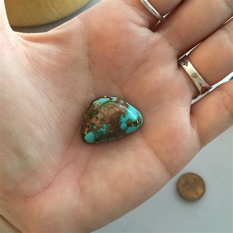 R19 Royston Turquoise Cabochon Natural 255 Carat Cab Stone Untreated