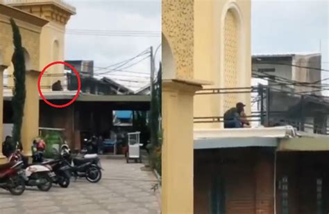 Viral Dua Sejoli Asyik Bermesraan Di Atap Masjid Gak Ada Akhlak