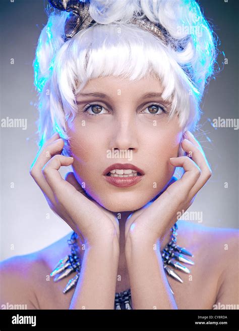 Portrait Of A Blonde Beauty Stock Photo Alamy