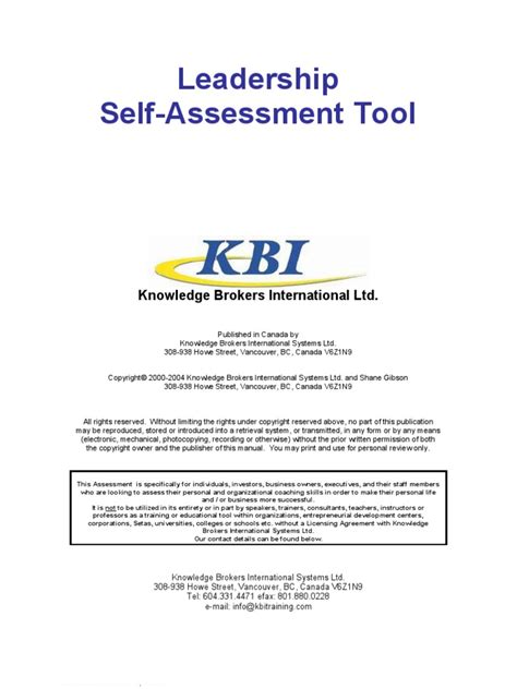 Skills assessment worksheet transferrable skills generally are not associated with a particular job or task. Leadership Self Assessment | Mentorship | Leadership | Free 30-day Trial | Scribd