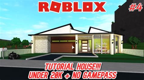 Roblox Bloxburg 20k No Gamepass House Build 4 Youtube