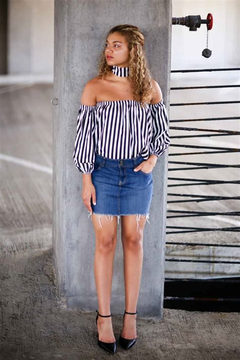 Ways To Wear A Denim Skirt Spring Fashion Outfit Ideas My Chic