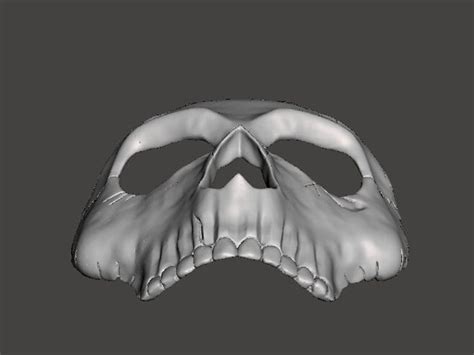 Mw2 Ghost Mask 3d Stl File Etsy