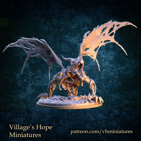 3d Printable Zombie Dragon Undead Dragon Half By Villages Hope