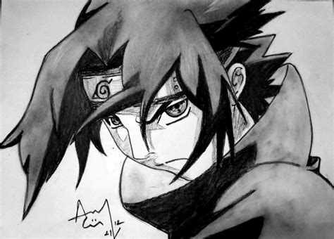 Sasuke Charcoal Pencils By Iza Nagi On Deviantart