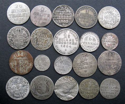 German States 20 Different Coins 1751 1866 Silver Catawiki
