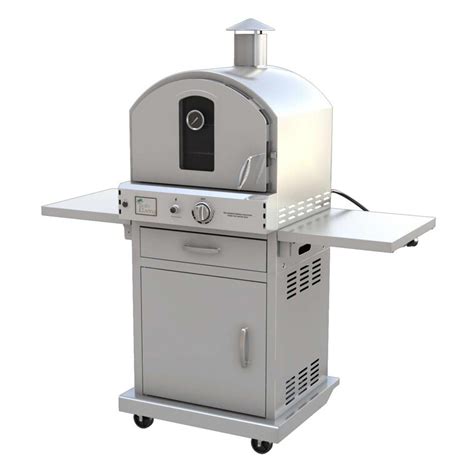 Pacific Living 228 Outdoor Pizza Oven Gas Grill With Cart And Reviews