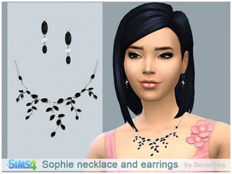 Sophie Necklace And Earrings At Sims By Severinka Sims 4 Updates