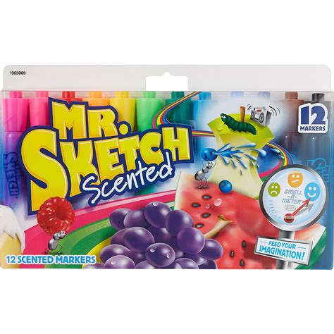 Mr Sketch Scented Marker Set 12 Pkg Chisel 2 Pack 24 Total Markers 71641200722 Ebay