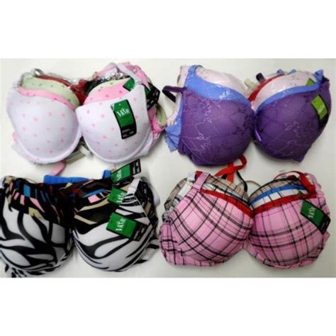 96 units of ladies assorted styles padded bras womens bras and bra sets at