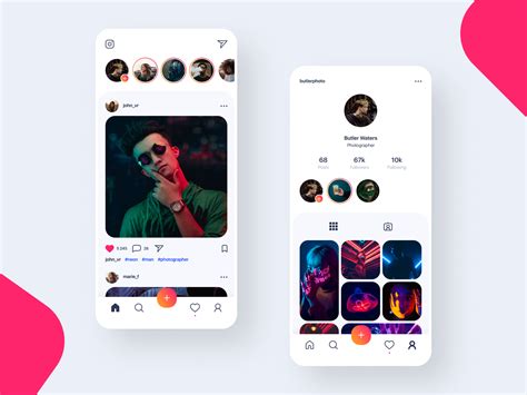 Instagram Redesign Visual Concept by Dmitry Mikhaylov on Dribbble