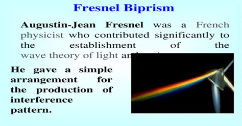 Fresnel Biprism Ppt Powerpoint
