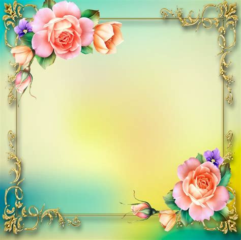Flower Frame Rose Frame Frame