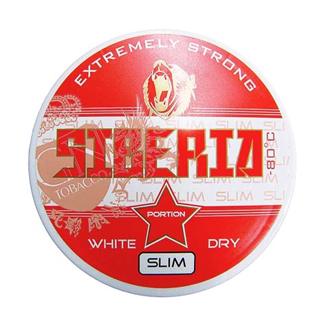 Siberia Red -80 Deg. Extreme White Dry Slim: Snus kaufen Siberia Red ...