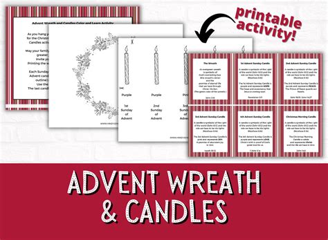 Printable Advent Wreath And Candles Worksheets Fun Activity This Christmas