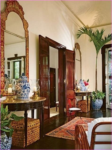British Colonial Style Incorporates Traditional Themes Mixed With A