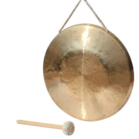 137 Low Pitch Copper Gong With Mallet Chinese Traditional Musical