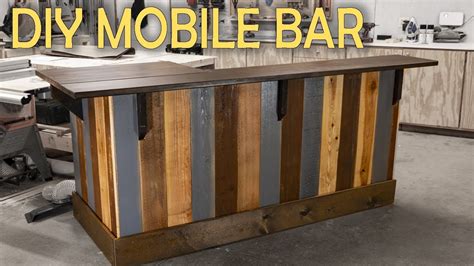 How To Build A Mobile In Home Bar Woodworking Youtube
